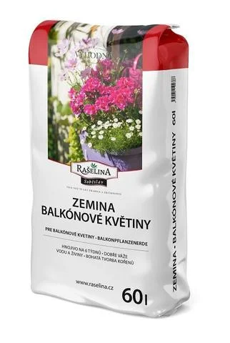 Substrát pre balkónové kvety 60l